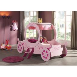 Princess Carriage Kids Novelty Bed Pink