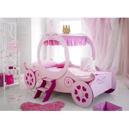 Princess Carriage Kids Novelty Bed Pink
