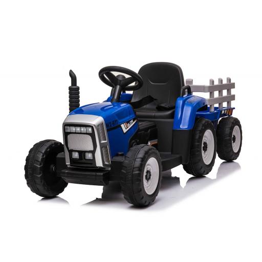 Twin Motor Tractor & Trailer - 12V Kids' Electric Ride On